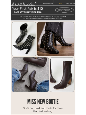 Russell, Booties from $10 Just Dropped! 😉🖤
