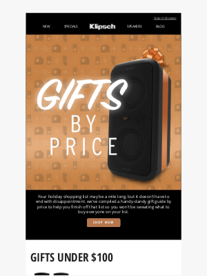 Klipsch - SHARE THE JOY OF KLIPSCH | Perfect Gifts for Every Budget