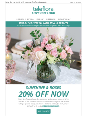 TeleFlora - Let Sunshine In 🌞 20% off Now