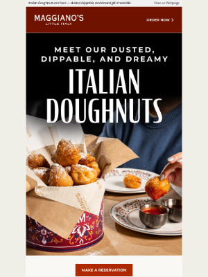 Maggiano's Little Italy - Just in time for National Doughnut Day, we’ve got a new treat