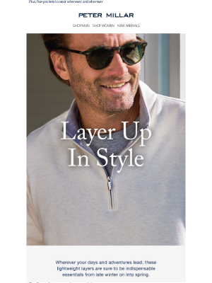 Peter Millar - Lightweight Layers To Lead You Into Spring