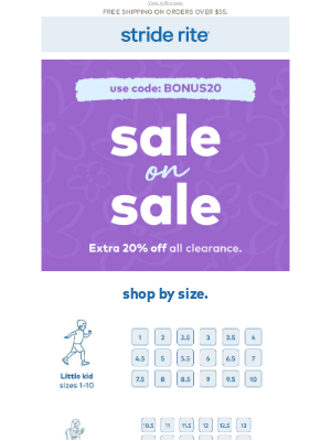 Stride Rite - Last Day: Extra 20% OFF!