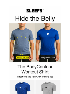 Sleefs - Hide the belly with our new workout shirts 🏋️