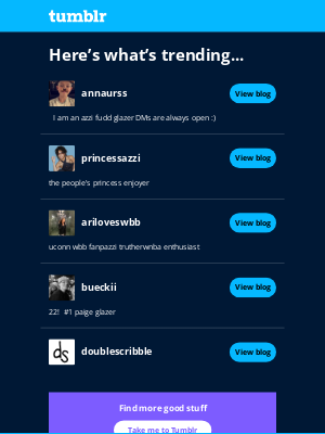 Tumblr - Give these 5 a follow!