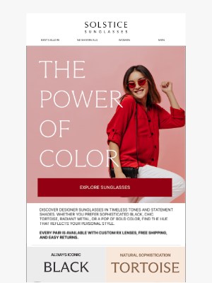 Solstice Sunglasses - Elevate Your Look with Classic Colors