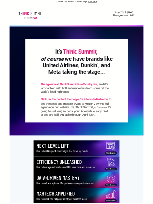 Movable Ink - It’s Think Summit, *of course* there’s an inkredible lineup!