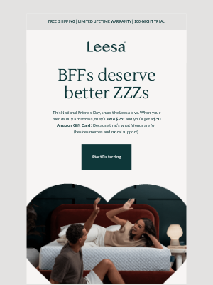 Leesa - Friends don’t let friends pay full price