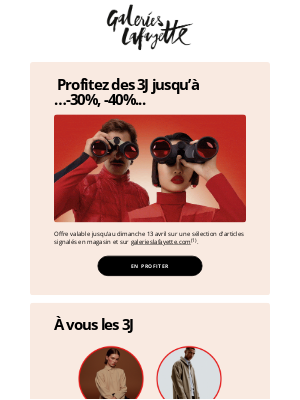 Galeries Lafayette (France) - 🤩   Comblez toute la famille à prix 3J