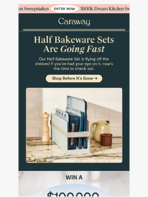 Caraway - 🚨 Low Stock Alert: Half Bakeware Set