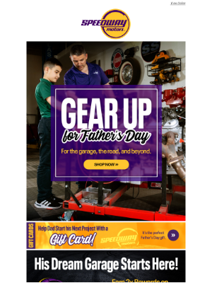 Speedway Motors - Father’s Day Is Around the Corner—Get the Gear He’ll Love!