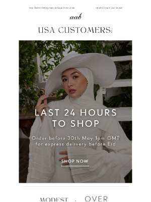 Aab - USA: Last Chance to Order!