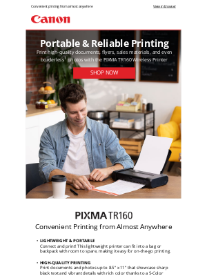 Canon - A New Printer Designed for Portability