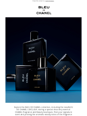 CHANEL - Invitation: BLEU DE CHANEL Discovery Event