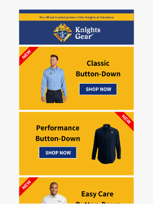 KnightsGear - New Button-Downs Are Here