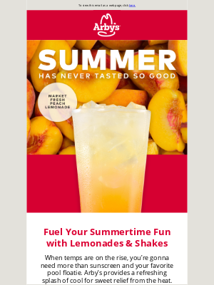 Arby's - 🏖️ Get your summer refreshments at Arby’s.