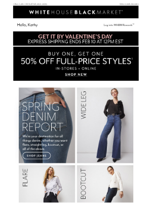 White House Black Market - It’s denim season (when isn’t it?)