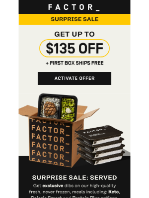 Factor75 LLC - S-A-L-E $135 off + free shipping on your first order