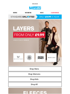 M and M Direct (United Kingdom) - LAYERS from ONLY £9.99 👕 Fleeces, Footwear, Knitwear, Polos...