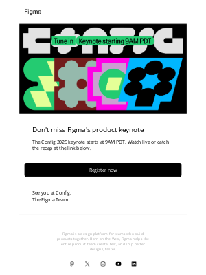 Figma - Config keynote starts soon