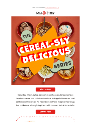 Salt & Straw - Introducing The Cereal-sly Delicious Series