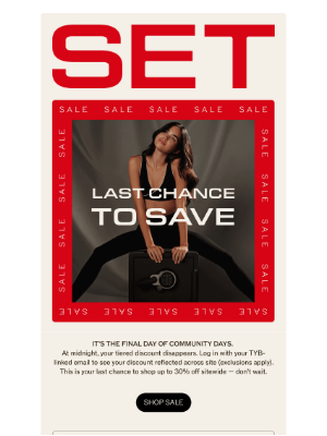 SET ACTIVE - THE END