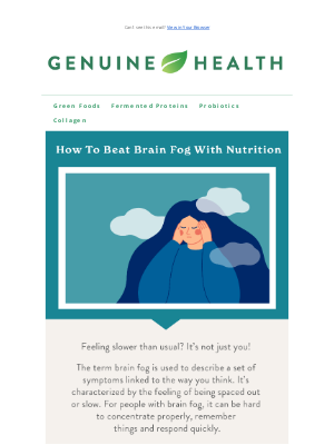 Genuine Health - Do You Experience Brain Fog? 🤯