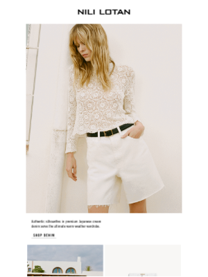 Nili Lotan New York - Seasonal Edit: Cream Denim