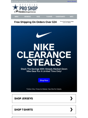 Dallas Cowboys - This Nike Sale's A Game-Changer. Don't Miss It!