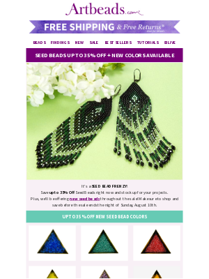 Artbeads - Need Seed Beads? Up to 35% Off Right Now!
