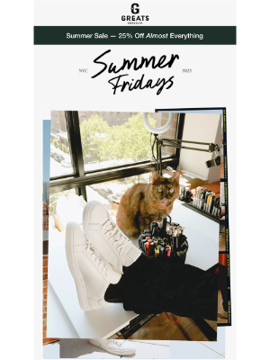 Greats - Summer Fridays, with a side of fireworks 🎆