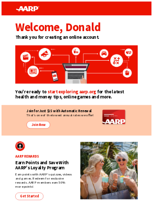 AARP - Donald, Explore Everything aarp.org Has to Offer