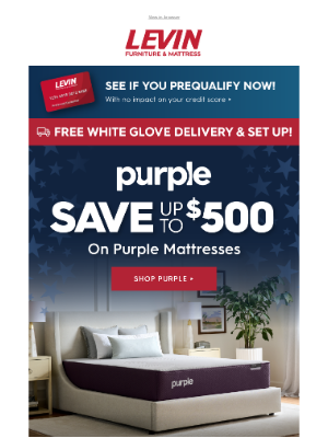Levin Furniture - Save up to $500 on Purple Mattresses 💜🛏