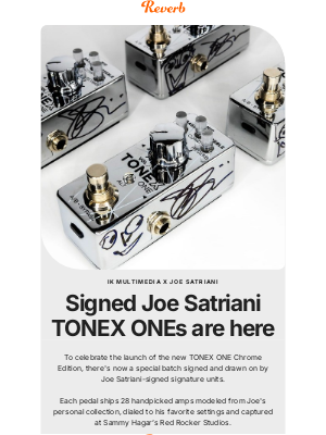 Reverb - A one-of-a-kind Joe Satriani pedal