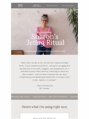 MV Skintherapy (Australia) - FINAL HOURS ✨ 20% Off + Sharon’s Current Ritual