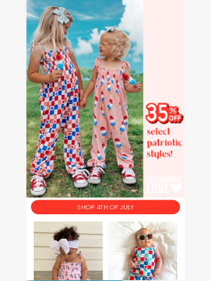 Spearmint Ventures  Llc - Boom! These 4th of July looks are 35% Off 🎆