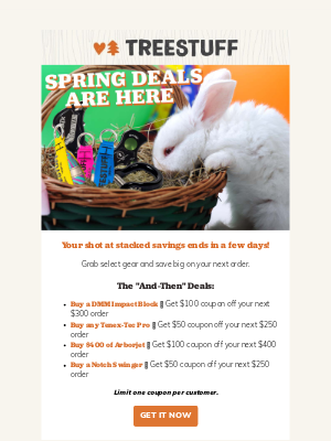 TreeStuff - Last Chance on Our Rainy Day Deals! 🌧️