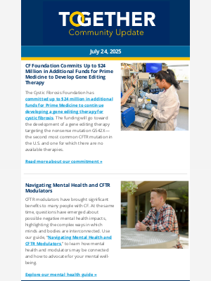Cystic Fibrosis Foundation - Together: a Community Update