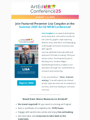 The Art of Ed - 🌟 Meet the Featured Presenter at Summer 2025 Art Ed NOW!  