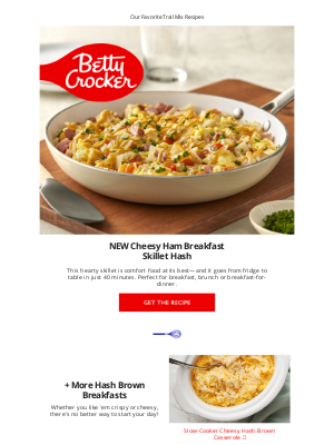 Betty Crocker - NEW Cheesy Ham Breakfast Hash