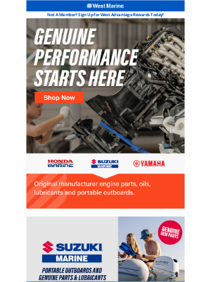 West Marine - Genuine Performance Starts with Genuine Parts