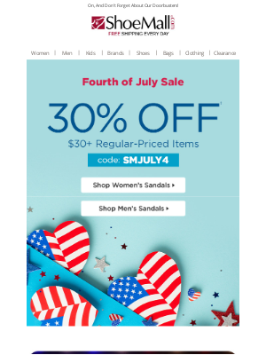 ShoeMall - 30% Off Red, White, & Shoes 👟
