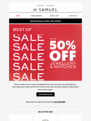 H.Samuel(United Kingdom) - Best of sale: Up to 50% off