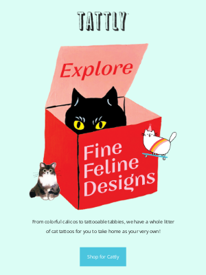 Tattly - We Let the Cat Out of the Bag! 🐈