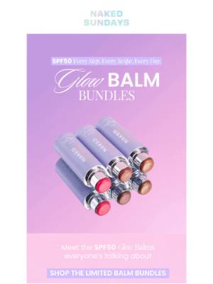 Naked Sundays (Australia) - Glow Balm Trio ALMOST SOLD OUT💜
