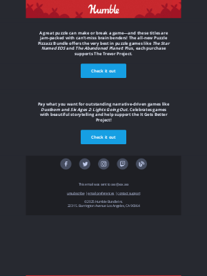 Humble Bundle - Play story-rich, hilarious, and heart warming puzzle games today