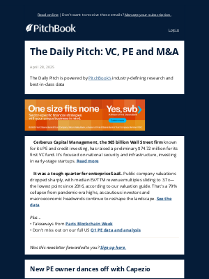 PitchBook Data - PE plots a ballet family firm's next act