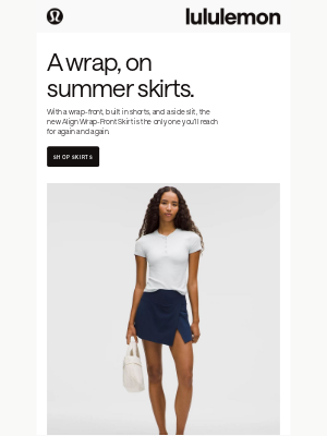 Lululemon - The new Align Wrap-Front Skirt is here