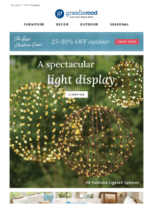 Grandin Road - Versatile lighting perfect all-year round