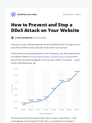 WordPress - How to Prevent and Stop a DDoS Attack on Your Website