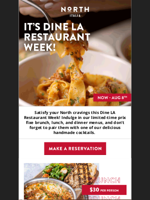 North Italia - Join us for Restaurant Week! 🍝